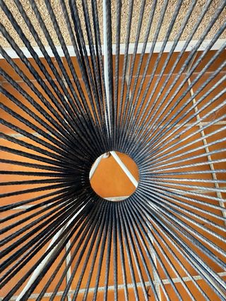 Silla Acapulco azul y blanca