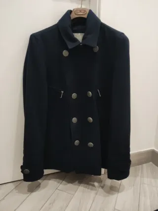 Cappotto uomo blu doppiopetto