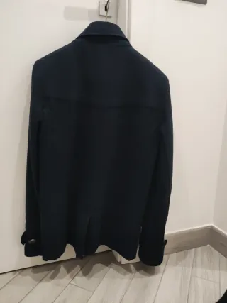 Cappotto uomo blu doppiopetto