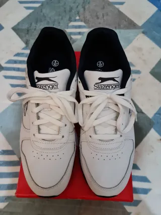 Zapatillas Slazenger Blancas y Negras