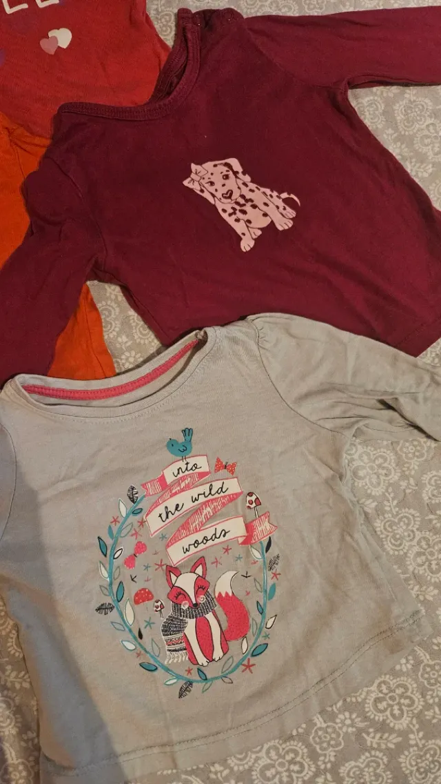 4 Camisetas Bebé 12 Meses