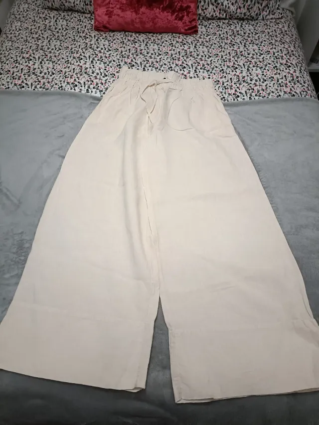 Pantalón Palazzo Zara Rosa