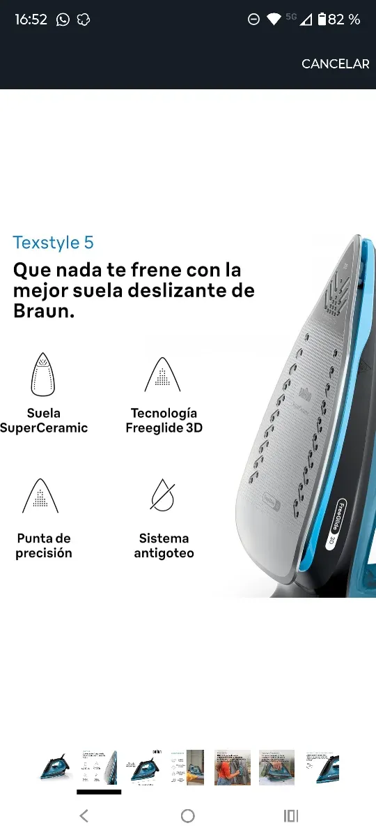 Plancha Braun TexStyle 5