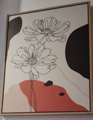 Cuadros decorativos flores abstractas