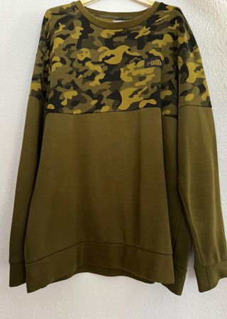 Sudadera Puma Camuflaje Verde