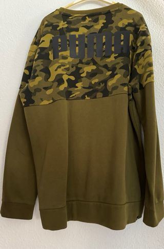 Sudadera Puma Camuflaje Verde