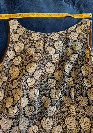 Vestido fiesta dorado encaje