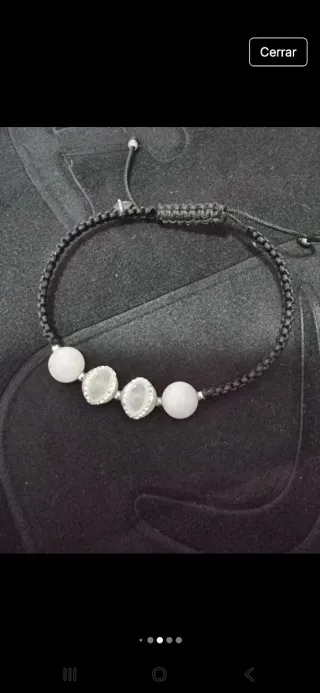 Pulsera TIME road cordón y plata 925