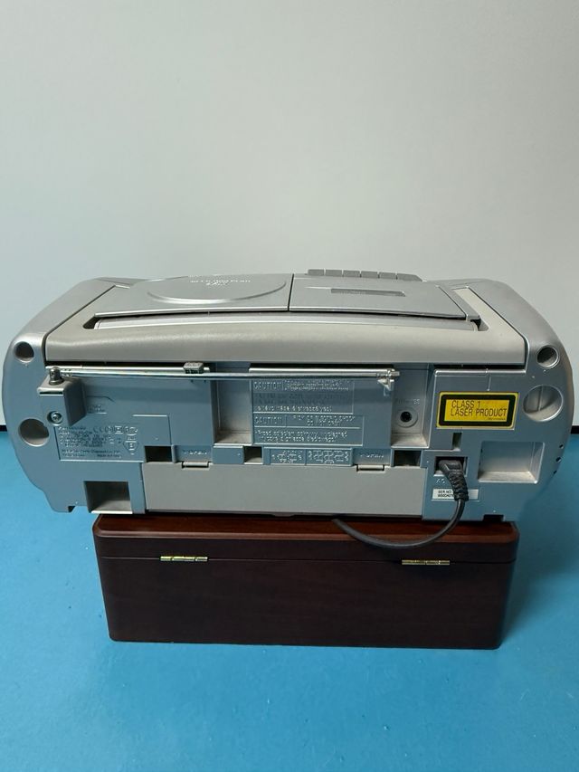 Radiocasete CD Panasonic Plata/Azul