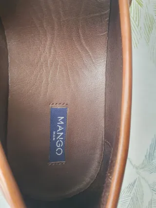 Zapatos vestir piel Mango Talla 40 Marrón