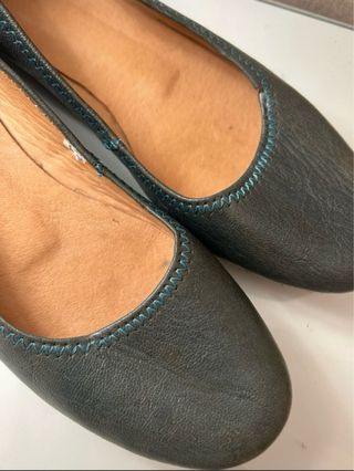 Manoletinas de piel grises