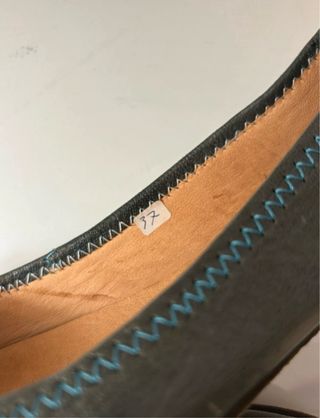 Manoletinas de piel grises