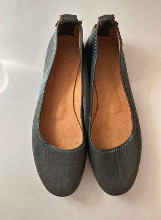 Manoletinas de piel grises