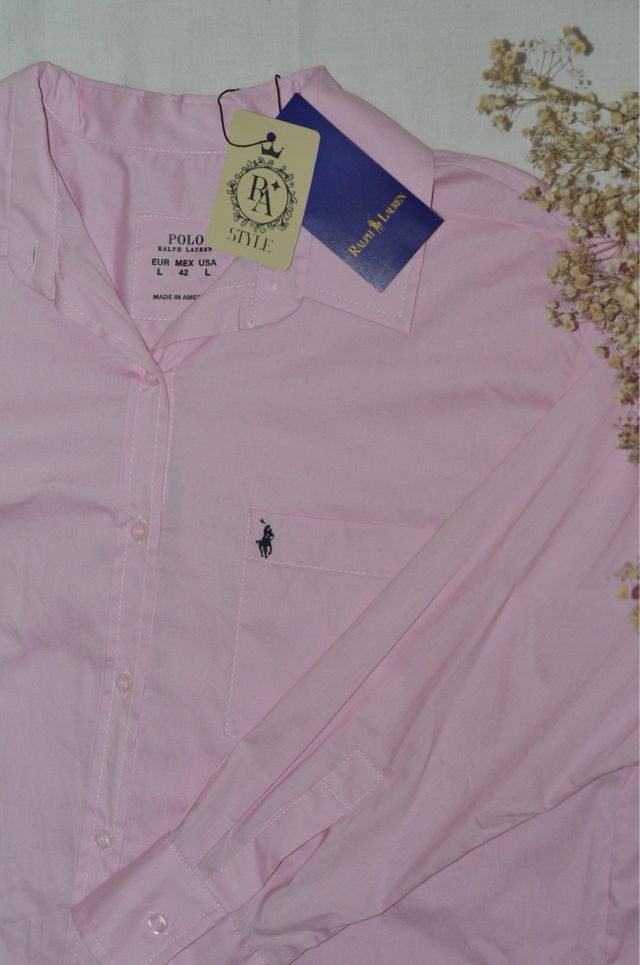 Camisa Polo Ralph Lauren Mujer Rosa Talla L
