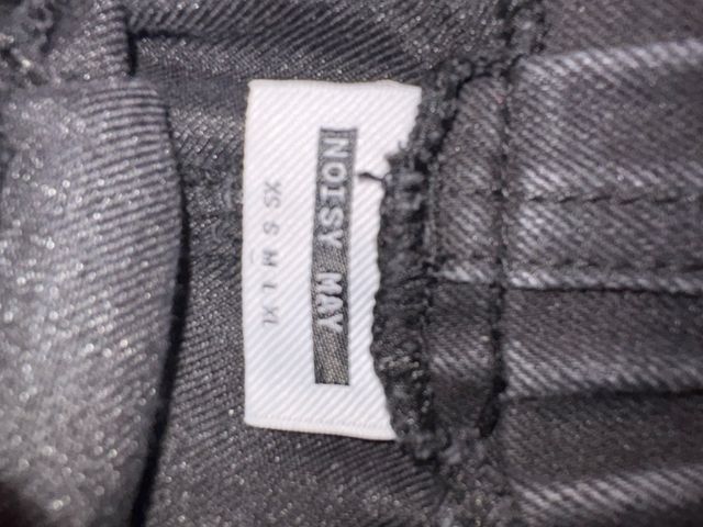 Falda Noisy  May  vaquera negra jaspeada