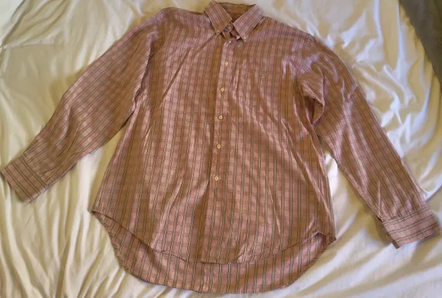 Camisa Lacoste Talla 42 Rosa Estampada