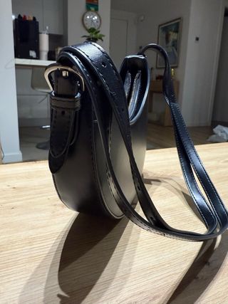 Bolso Armani Exchange Negro Media Luna