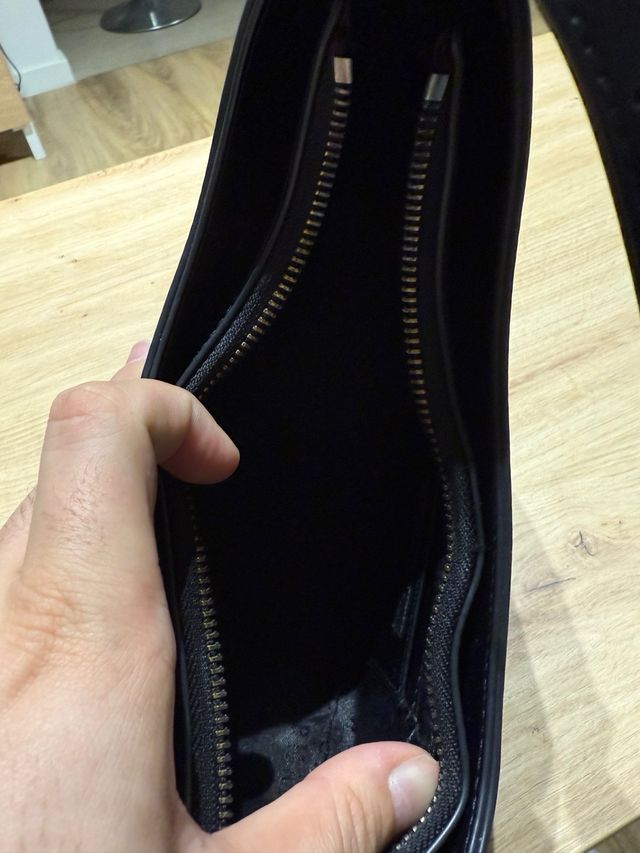 Bolso Armani Exchange Negro Media Luna