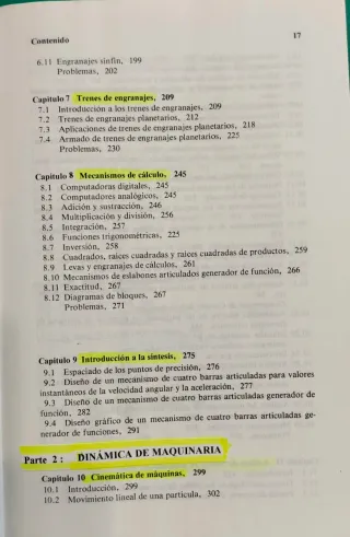 Mecanismos y dinámica de maquinaria