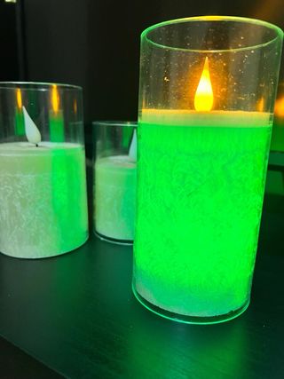 Set 3 Candele LED Multicolor con Telecomando