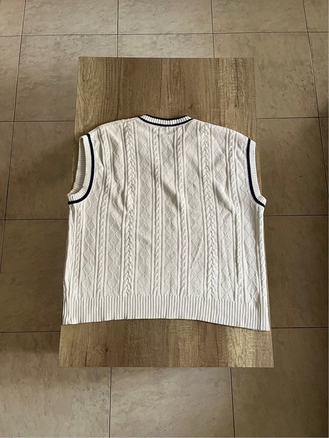 Chaleco de punto Adidas 90s Cable Knit V-Neck