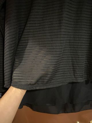 LEE OFERTA Blusa negra elegante talla única