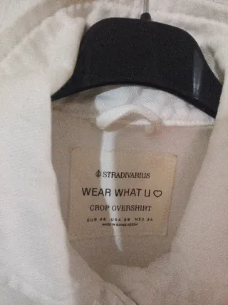 Chaqueta vaquera blanca botones S/M