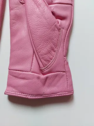 Guantes Rosas de Piel