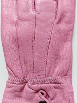 Guantes Rosas de Piel
