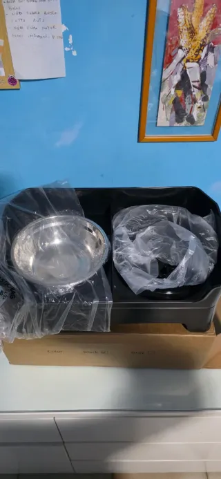 Ciotola per cani in acciaio inox