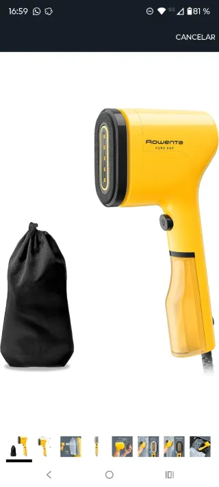 Rowenta Pure POP · Plancha Vertical de Vapor · Nue