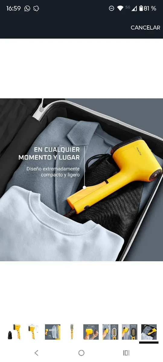 Rowenta Pure POP · Plancha Vertical de Vapor · Nue