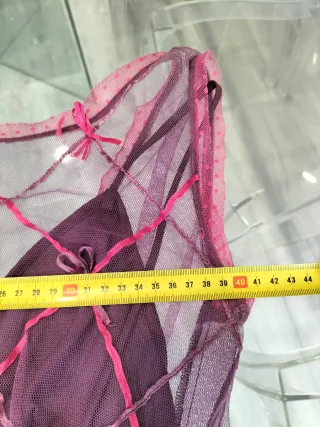 Vestido Rosas Rojas volantes tul