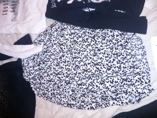 Lotto 6 magliette cotone manica lunga set bambina