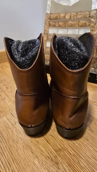 Botines cowboy piel camel mujer talla 41