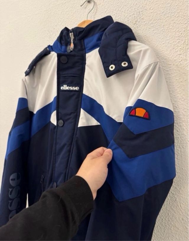 Giacchetta Ellesse blu e bianca