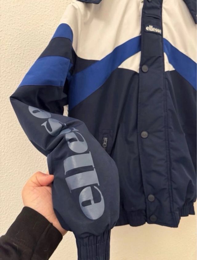 Giacchetta Ellesse blu e bianca