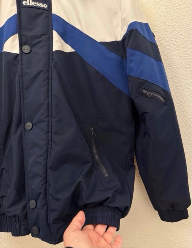 Giacchetta Ellesse blu e bianca