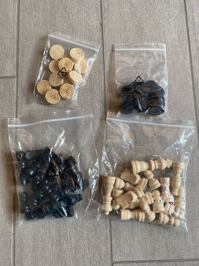 Scacchi Dama Tris in Legno - Gioco Classico