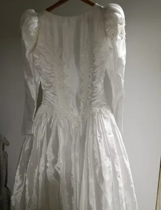 Vestido de Novia Blanco Manga Larga
