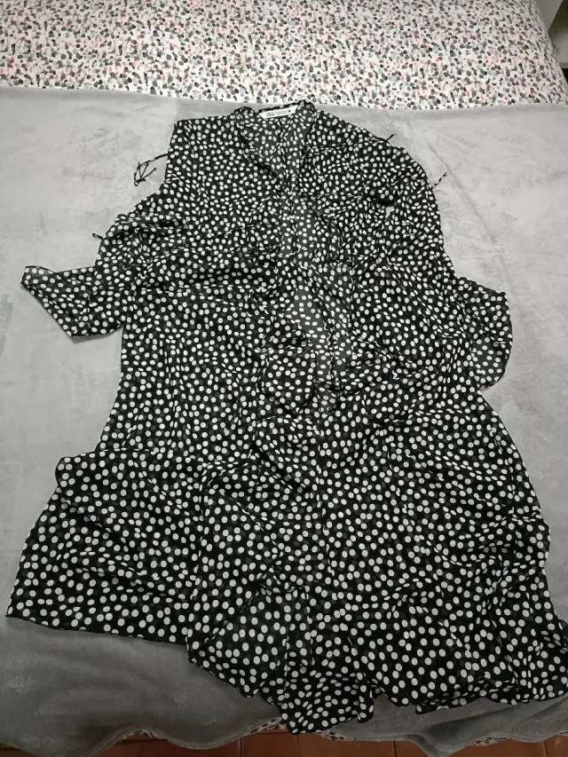 Vestido/Kimono Zara Lazos Lunares