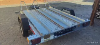 Remolque plataforma 3 motos