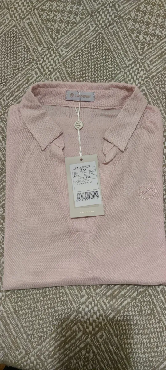 Polo Lasserre Mujer Talla M/38/10 Rosa