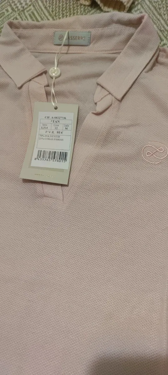 Polo Lasserre Mujer Talla M/38/10 Rosa