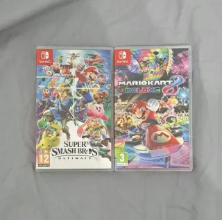 Super Smash Bros Ultimate y Mario Kart 8 Deluxe
