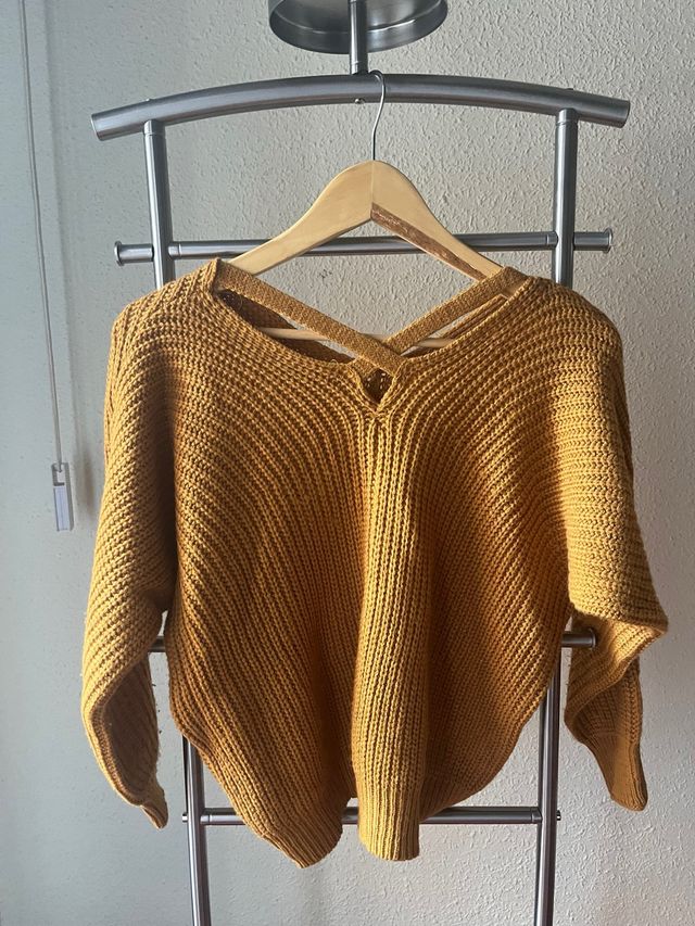 Jersey amarillo cruzado talla única