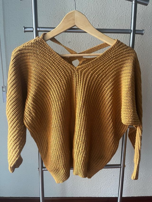 Jersey amarillo cruzado talla única