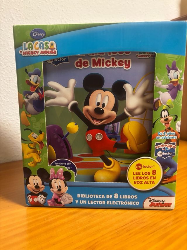 Biblioteca 8 Libros + Lector Electrónico Disney Ju