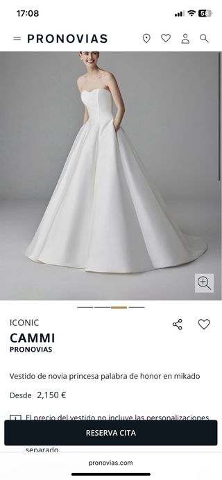 Vestido de Novia Pronovias Cammi