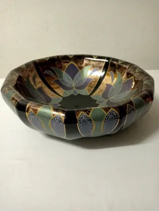 Centro Tavola Vintage Ceramica Floreale